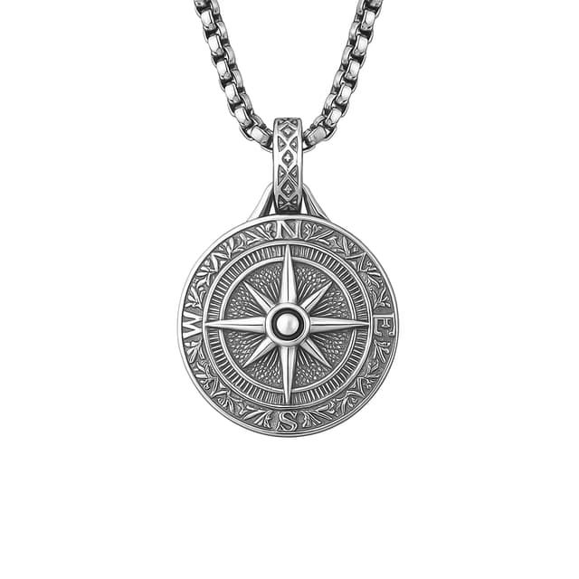 The Iron Seeker - Compass Pendant