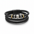 BLACK LEATHER BRACELET